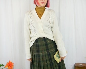 Vintage 90s cream cardigan L