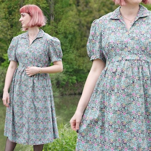 Vintage 50&#39;s-70&#39;s colorful floral dress pregnancy L-XXL