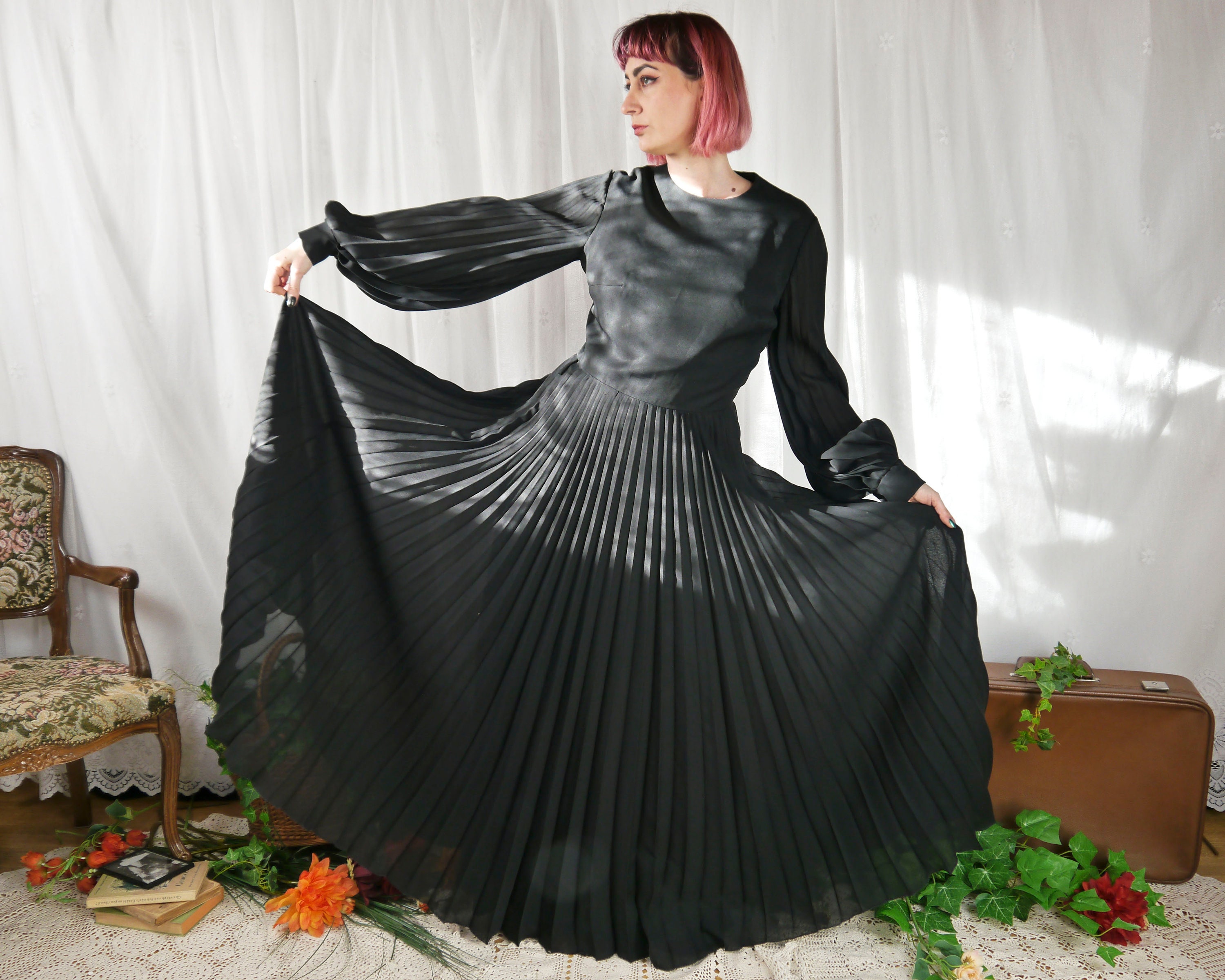 Vintage 60s 70s Black 