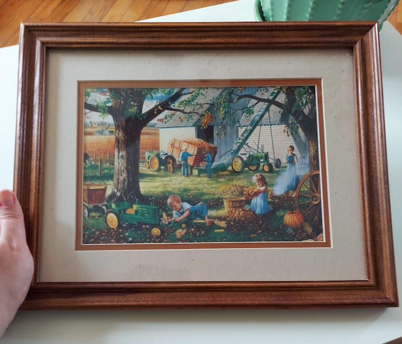 Charles Freitag Signed Print Matted and Framed Country Etsy