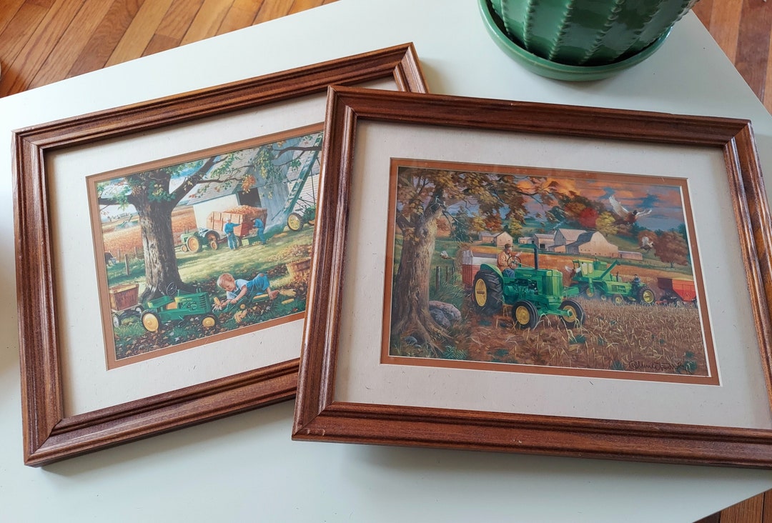 Charles Freitag Signed Print Matted and Framed Country Etsy