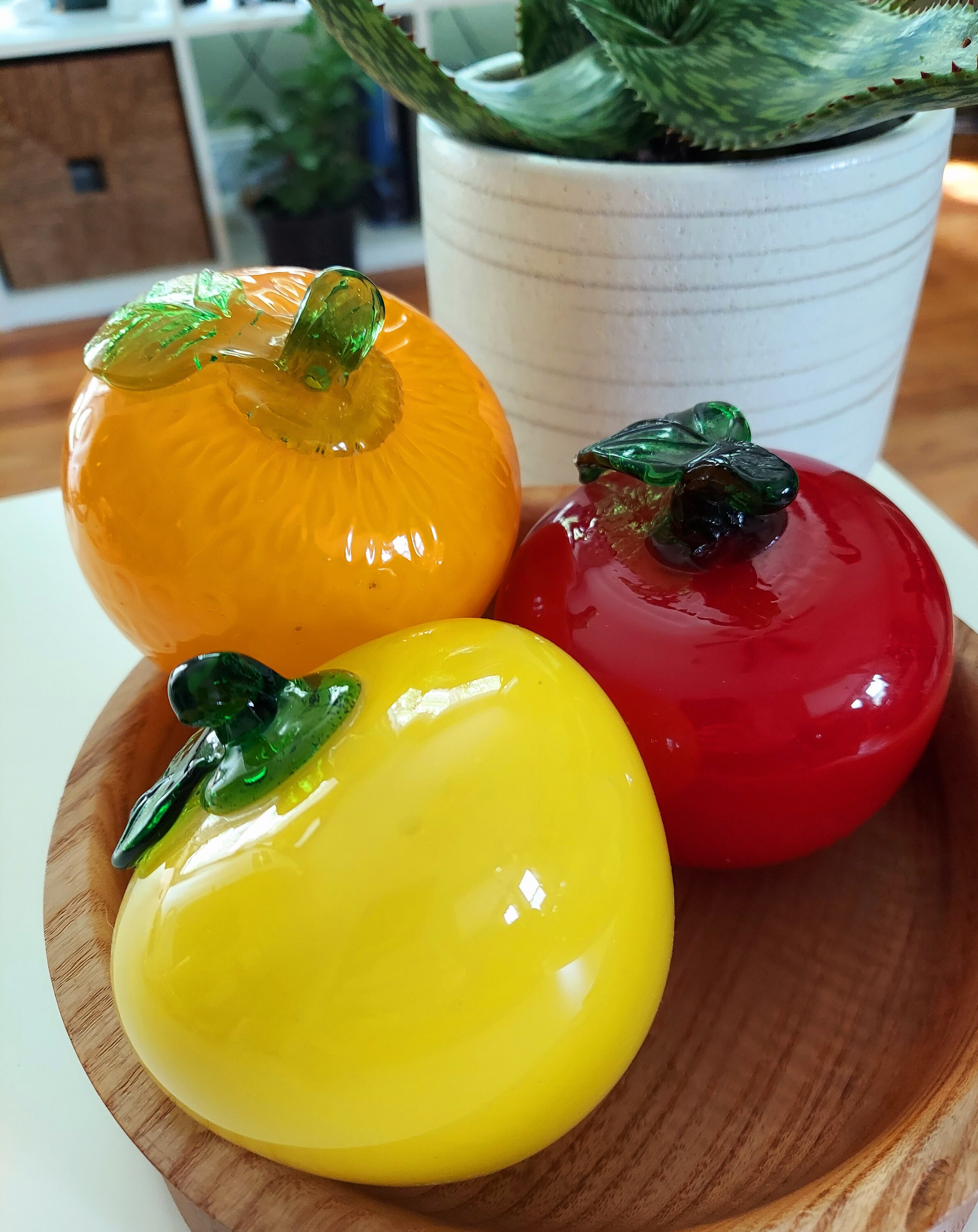 Vintage Glass Fruits and Vegetables Unique Artistic Kitchen Etsy