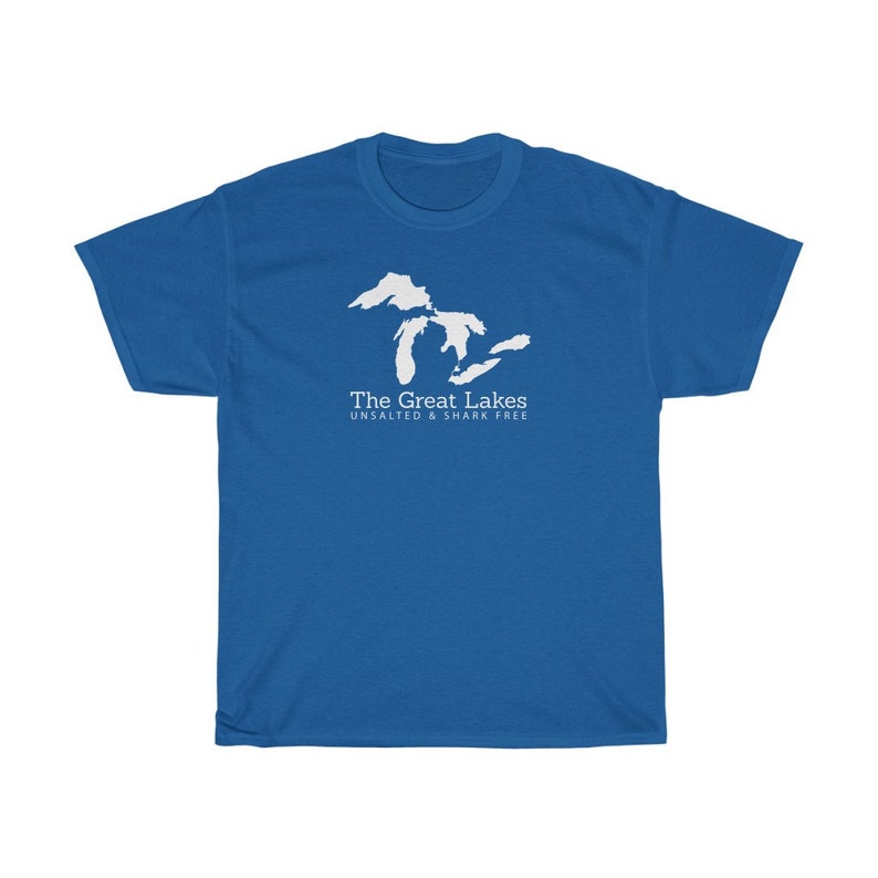 Unsalted and Shark Free Michigan the Great Lakes Graphic - Etsy