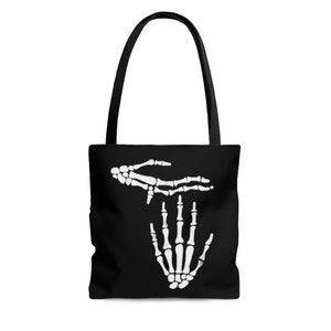 Skeleton - Halloween - Trick or Treat - Michigan State - Michigan Gift Ideas - Michigan State - AOP Tote Bag