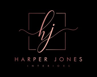 Rose Gold Beauty Logo, Makeup Logo, Premade Logo Design, Lash Artist Logo, Aesthetician Logo, Hair Stylist Logo, Salon Logo, Nails Logo #15