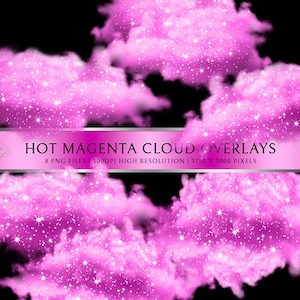 Hot Magenta Smoke Overlay, Logo background, Cloud ClipArt, Pink Clouds Png, Transparent Smoke, Watercolor, Brush Stroke, Glitter Smoke #7