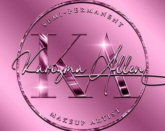 May include: A pink and silver logo with the text "Semi-Permanent Makeup Artist" and the name "Karizma Allen" in a script font.