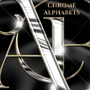 Silver Chrome Alphabet PNG | 3D Luxury Letters A-Z | Metallic Silver ...