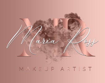 Watercolor Rose Gold Logo, Pink Beauty Logo, Signature Logo, Nails Logo, Pink Rose Gold Logo, Rose Gold Smoke Logo, Lash Logo, Brow Logo #64