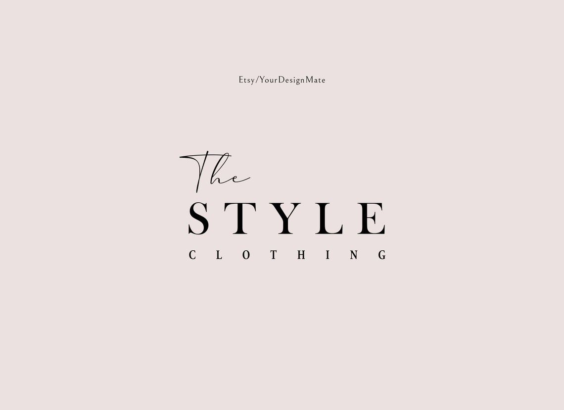 Clothing logo Boutique logo Interior Designer logo Premade | Etsy
