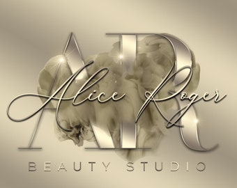 Champagne Gold Logo, Beauty Logo, Lash Logo, Watercolour Logo, Boutique Logo, Signature Logo, Smoke Logo, Premade Logo, Brow Logo #150