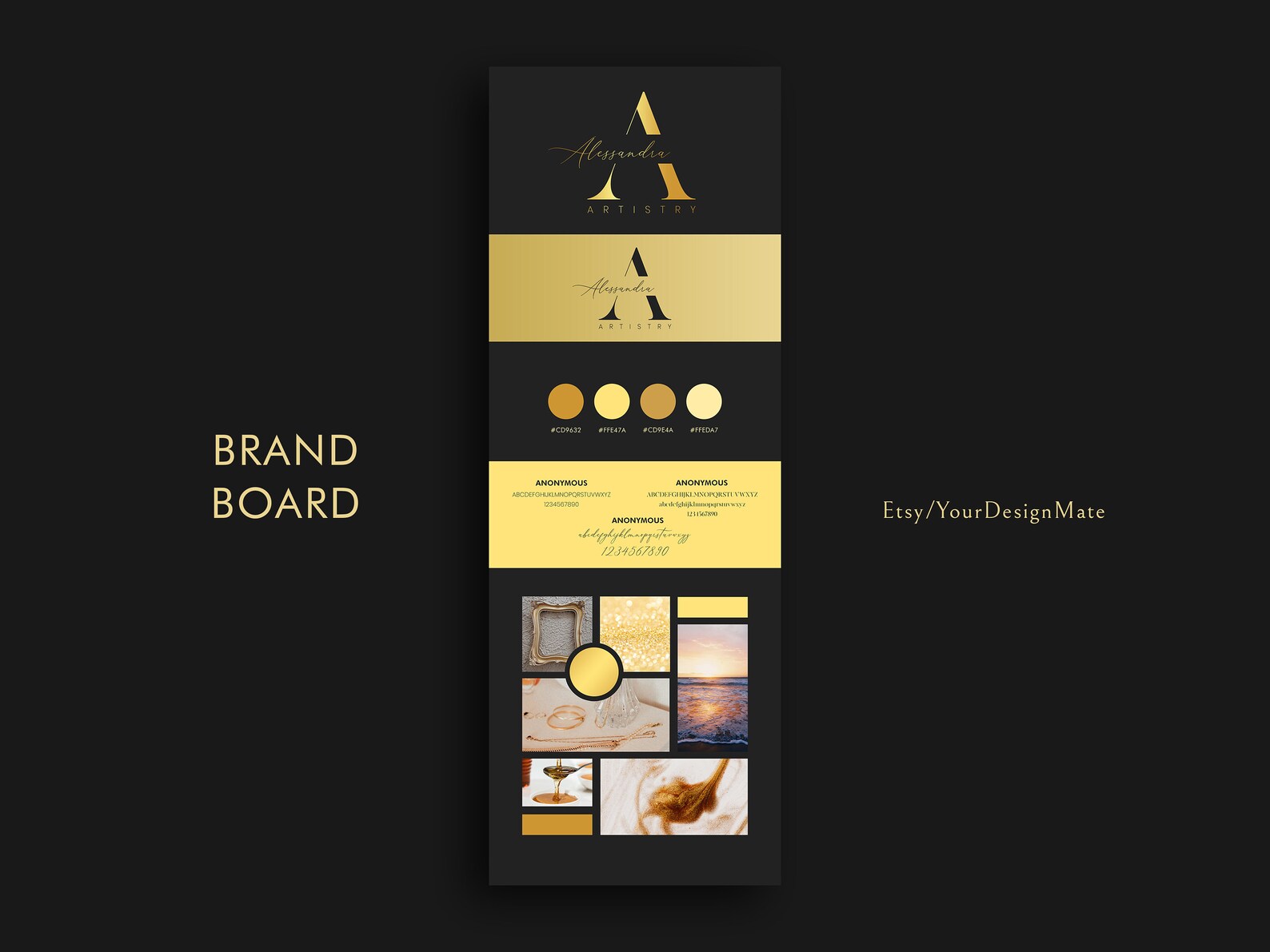 Gold Makeup Artist Logo Gold Beauty Logo Signature Logo Etsy