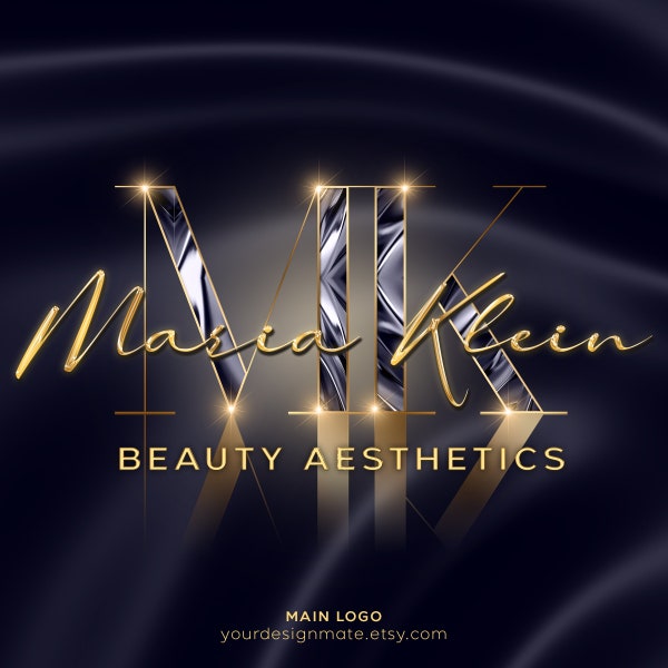 Blue Beauty Logo, Jewellery Logo, Premade Logo, Sparkle Logo, Midnight Blue Logo, Boutique Logo, Salon Logo, Nails Logo, Luxury Logo #233