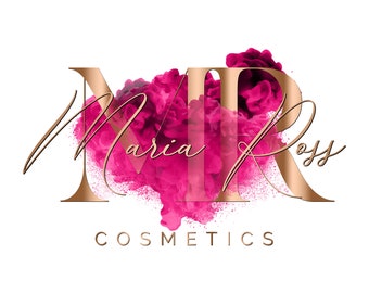 Hot Pink Logo, Pink Watercolor Logo, Pink Smoke Logo, Rose Gold Logo, Beauty Logo, Makeup artist Logo, Nails Logo, Lash Logo, Brow Logo #92