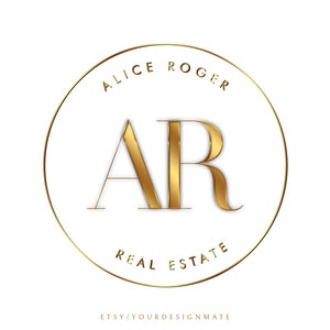 Premade Real Estate Logo, Realtor Logo, Gold Real Estate Logo, Signature Logo, Premade Logo Design, Interior Designer Logo, Modern Logo 139 image 5