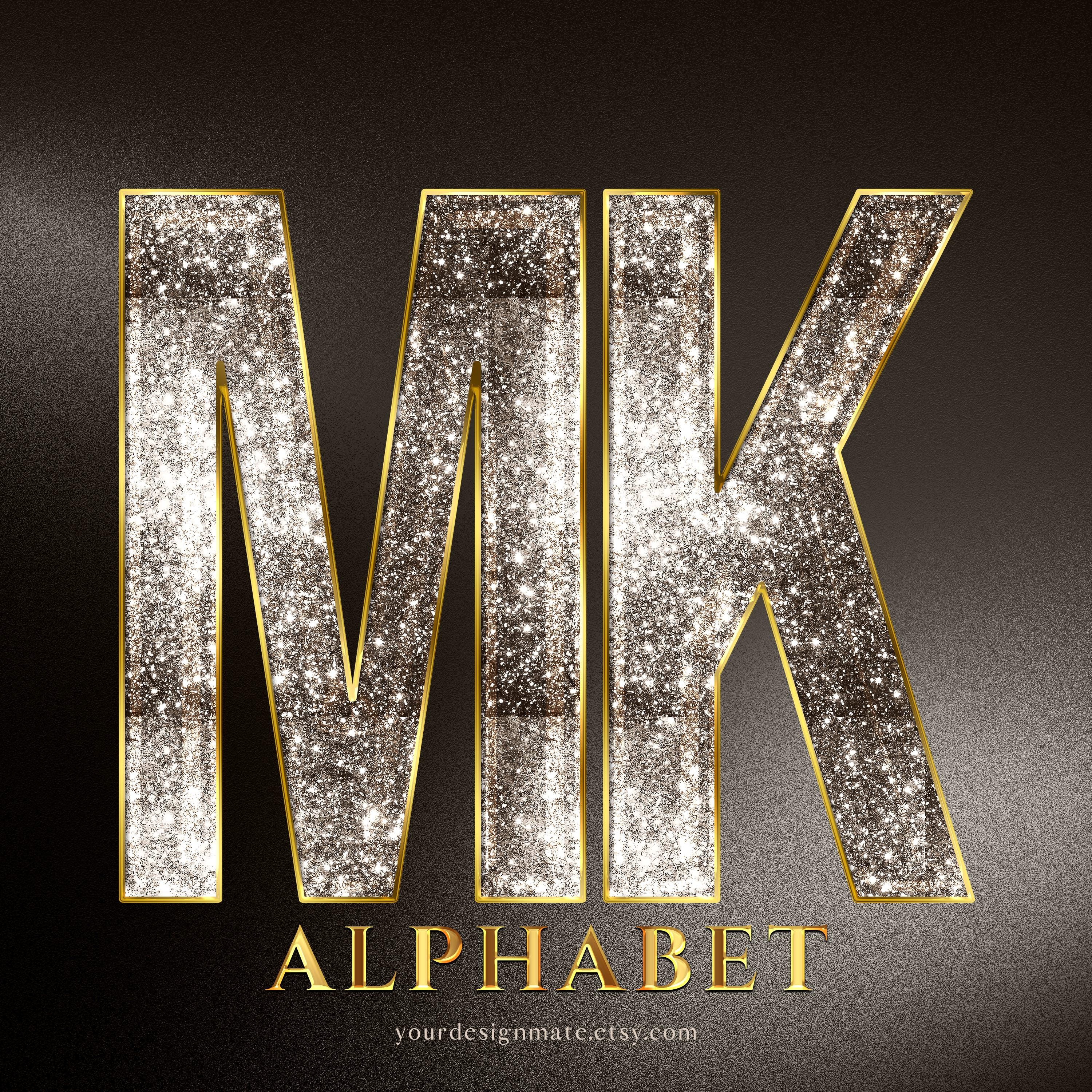 Silver Glitter Alphabet PNG Letters, Bold Sparkly Text Clipart, Shiny ...