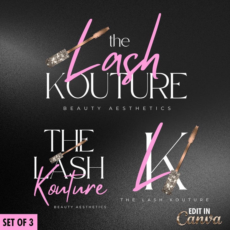 Luxury Lash Logo Kit - Etsy