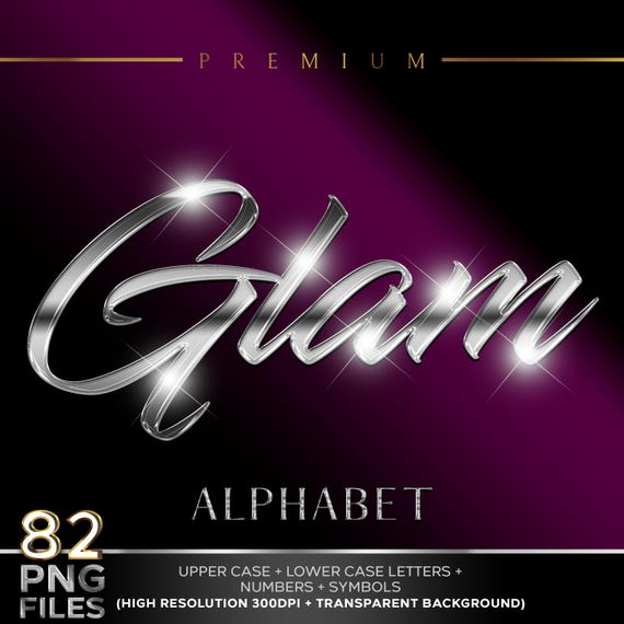 Liquid Silver Chrome Alphabet PNG, Metallic Silver script Letters, Silver Alphabet for Logos, Monograms, Invitations, and Custom Crafts #58