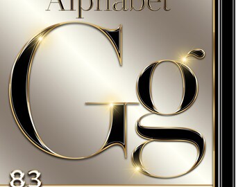 Czarny chromowany alfabet Clipart, Czarny alfabet PNG, Metaliczne litery, Czarny foliowy alfabet, Płynne złote chromowane litery, Pobieranie cyfrowe #23