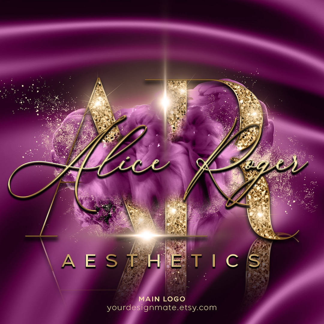 Gold Purple Watercolor Logo, Smoke Logo, Beauty Logo, Glitter Logo, Makeup  Artist Logo, Salon Logo, Hair Logo, Lashes Logo, Nails Logo #220 - Etsy, image size:1080x1080