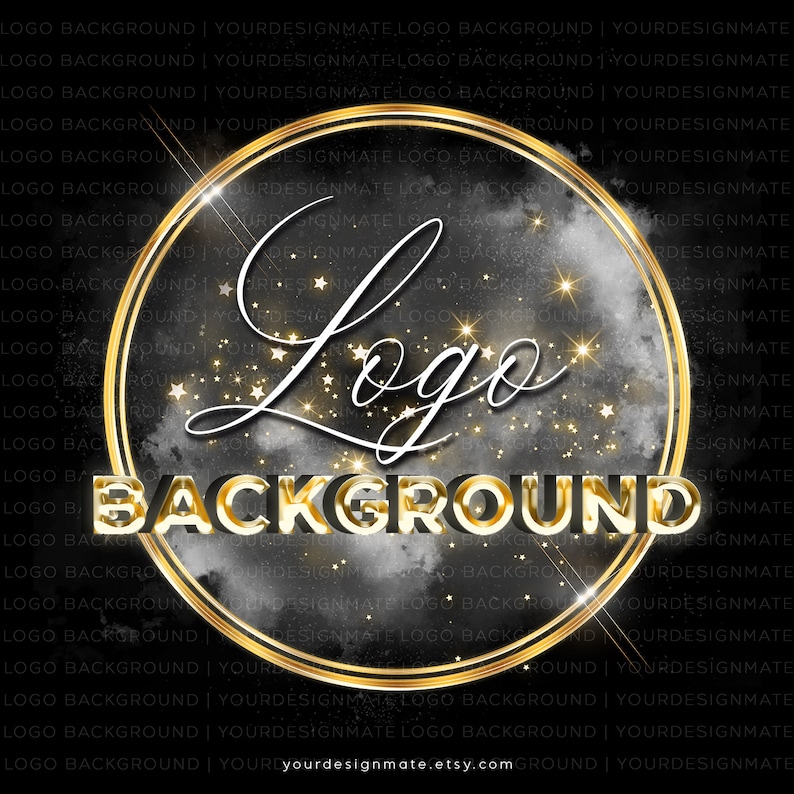 Logo Background Png, Blue Smoke Png, Gold Circle Frame, Glitter ...