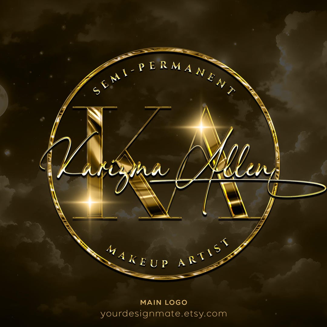 Luxury Gold Beauty Logo Premade Salon Logo Design Nails Lash Luxury Gold Beauty Logo Premade Salon Logo Design Nails Lash