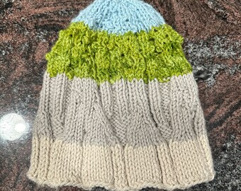 Gorro del Parque Nacional Congaree / Tejido a mano / Tamaño adulto