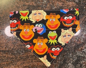 Reversible pet bandana | Made with Muppets fabric | Handmade to order | Washable | Multiple sizes available