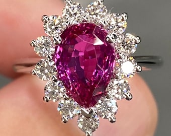 Exceptional GIA 4 Ctw Vivid Red Ruby & D VVS Diamond Platinum Ring