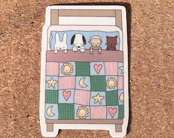 Cosy Sleepover Glossy Sticker