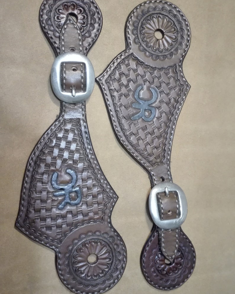 Custom Brand Spur Straps Etsy