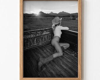 Cowgirl Ranch Wall Art Western Digital Download