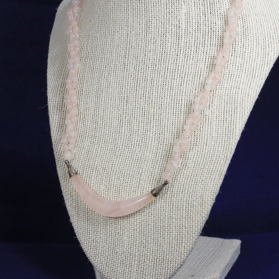 Rose Quartz Twisted Necklace - image 3