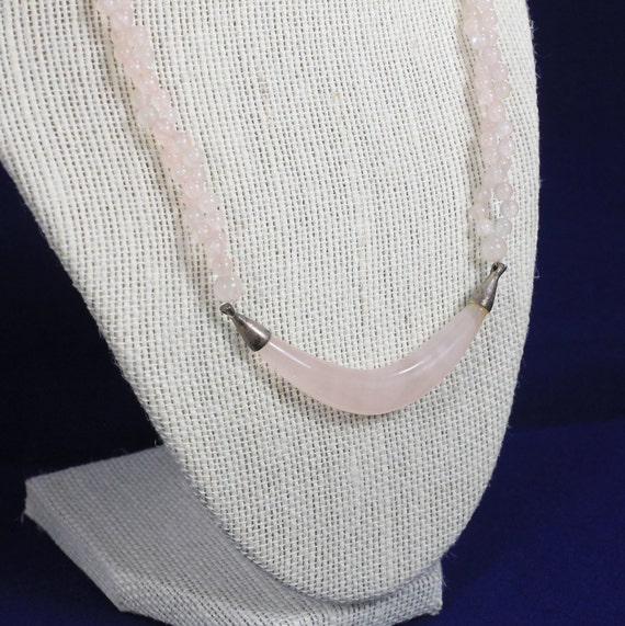 Rose Quartz Twisted Necklace - image 2