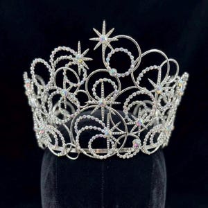 Glinda Bubble Crown – Metallreplika från filmen Wicked, massiv metalltiara (15 cm)