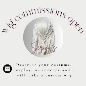 Custom Commission Wigs for Cosplay, Halloween