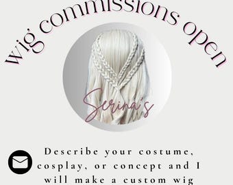 Custom Commission Wigs for Cosplay, Halloween
