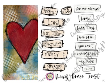 Mercy  Grace  Trust: Bible Journaling