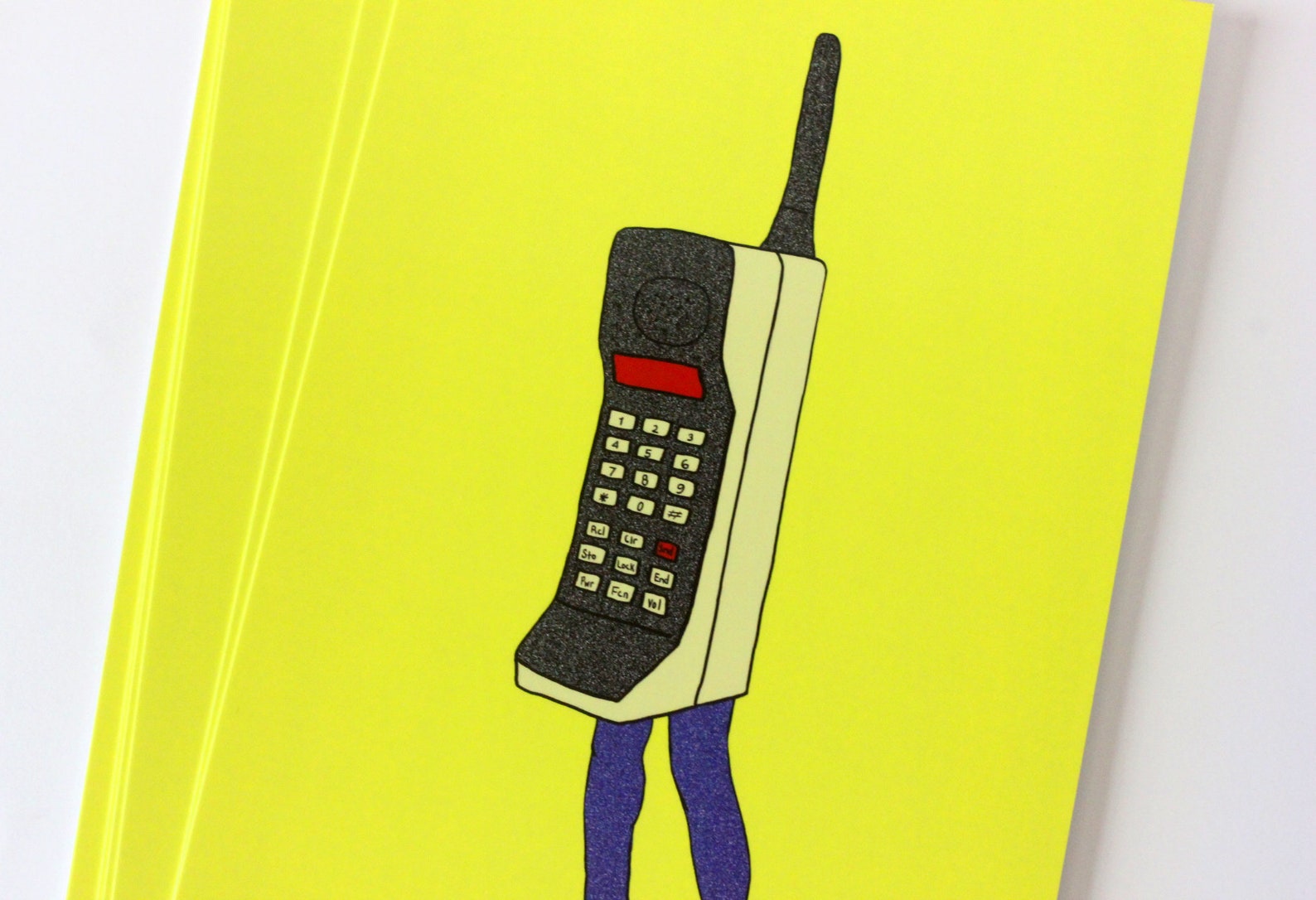 Vintage CELL PHONE Art Print 1980s Brick Phone 90s Etsy