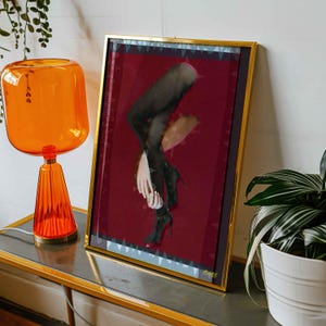 Future Lover Giclée Art Print | Original Surrealist Wall Art, Retro-inspired Sexy collage wall decor, Feminine Energy Artwork