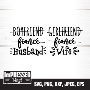 Ensemble SVG couple - téléchargement immédiat