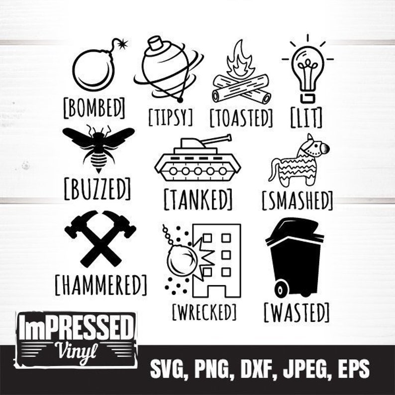 Download Guy Party Koozies SVG Bundle 10 Diseños Descarga | Etsy