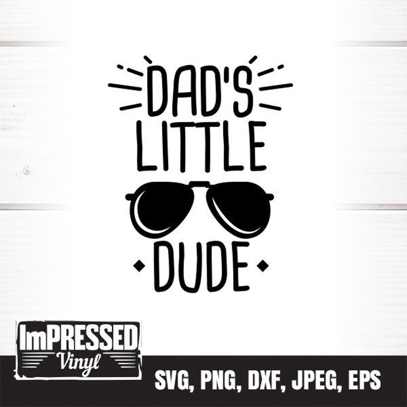 Dad's Little Dude SVG Instant Download - Etsy