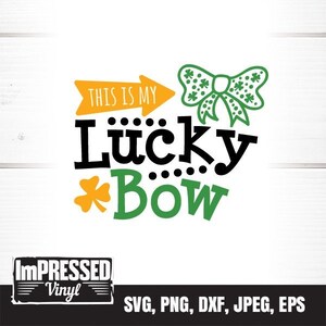 This Is My Lucky Bow SVG- Instant Download
