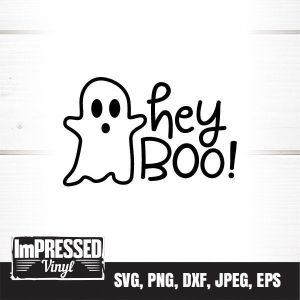 Hey Boo SVG- Instant Download