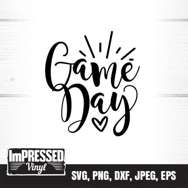 Game Day SVG- Instant Download