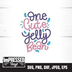 One Cute Jelly Bean SVG- Instant Download