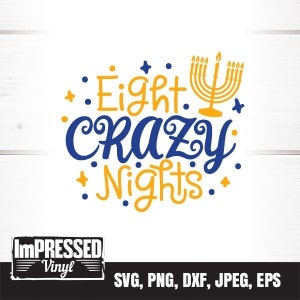 8 Crazy Nights Adam Sandler Hanukkah Christmas Holiday Stickers for  Journal, Laptop, Scrapbook and More 