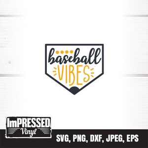 Baseball Vibes SVG- Instant Download- Instant Download
