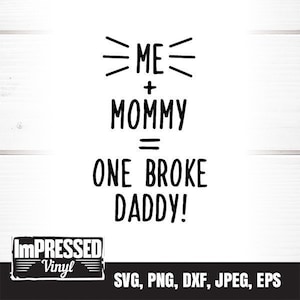 Ik moeder één brak papa SVG-Instant Download